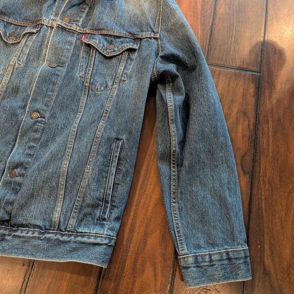 Levi's Jacket Mens Large Blue Trucker Denim Button Front XXL 72334-0321 - Picture 3 of 9